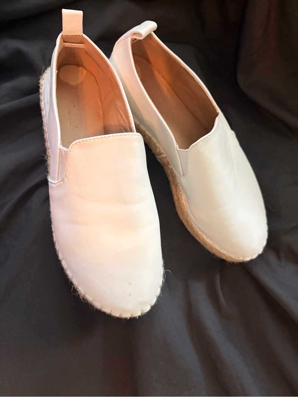 Charlotte Russe White Slip-On Espadrilles